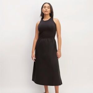 Everlane The Supima® High-Neck Riviera Dress Black S